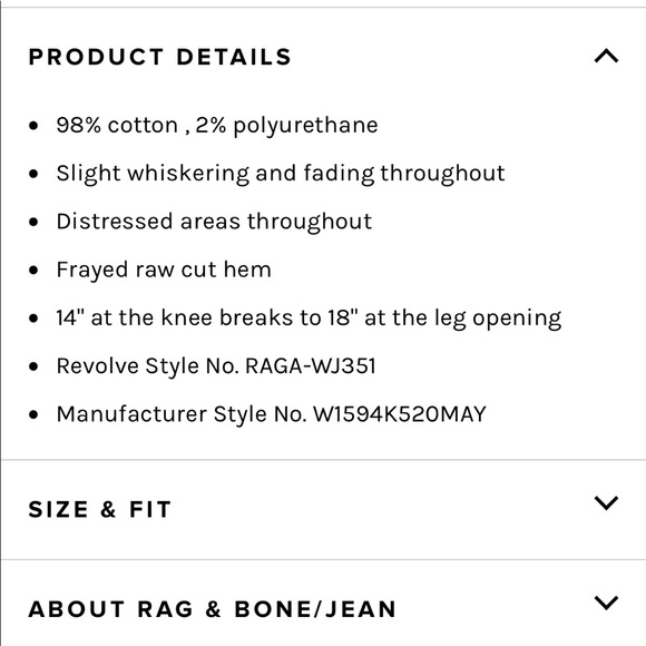 NEW • Rag & Bone • Crop Flare Jean Maybrook Blue - Picture 5 of 8